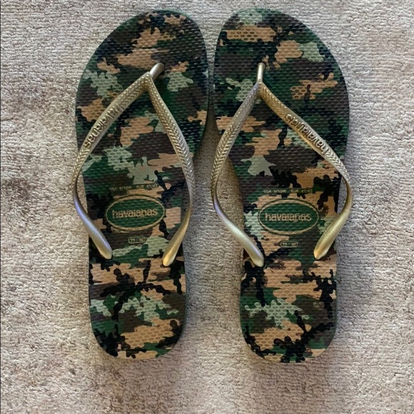 havaianas camo flip flop
